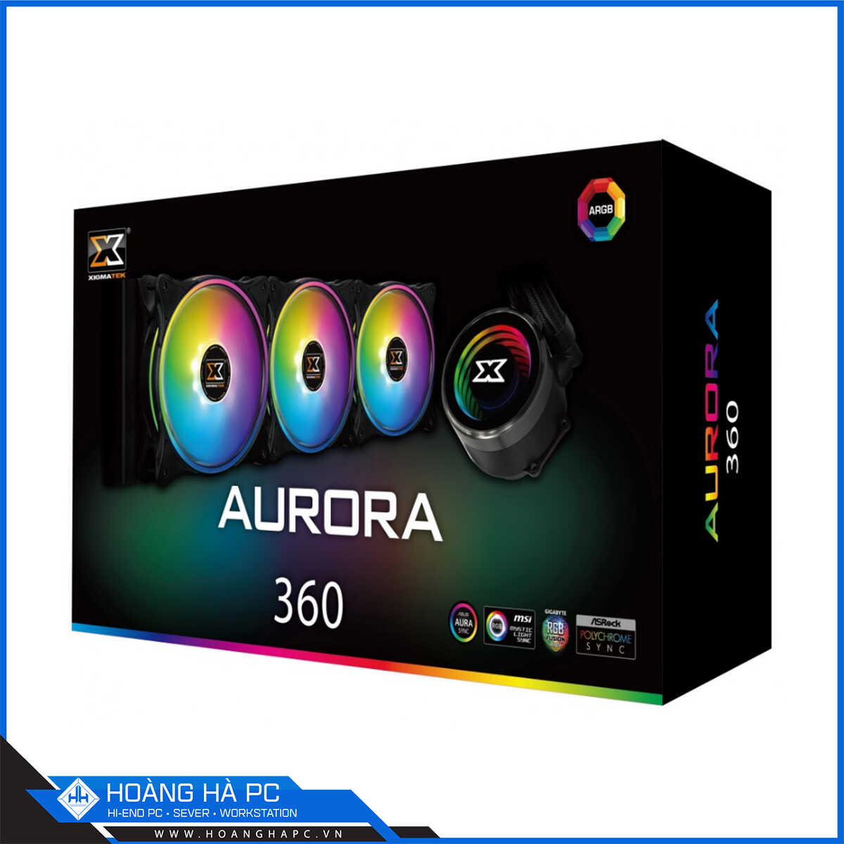 Tản nhiệt nước AIO Xigmatek AURORA 360 (AURA SYNC ARGB LED) EN42814