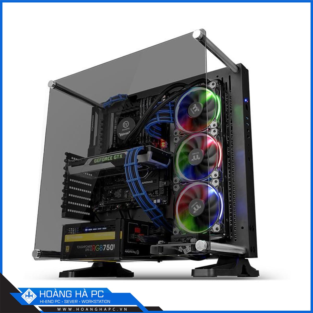 Vỏ Case Thermaltake Core P3 Tempered Glass Edition (Mid Tower/Màu Đen)