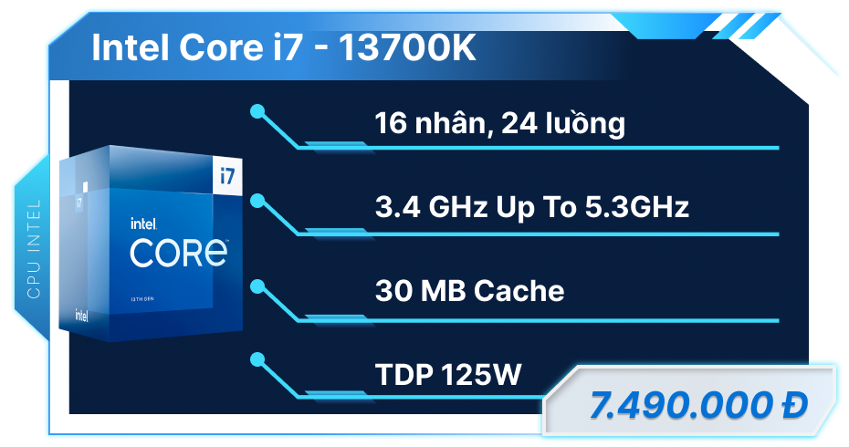 CPU i7 13700k